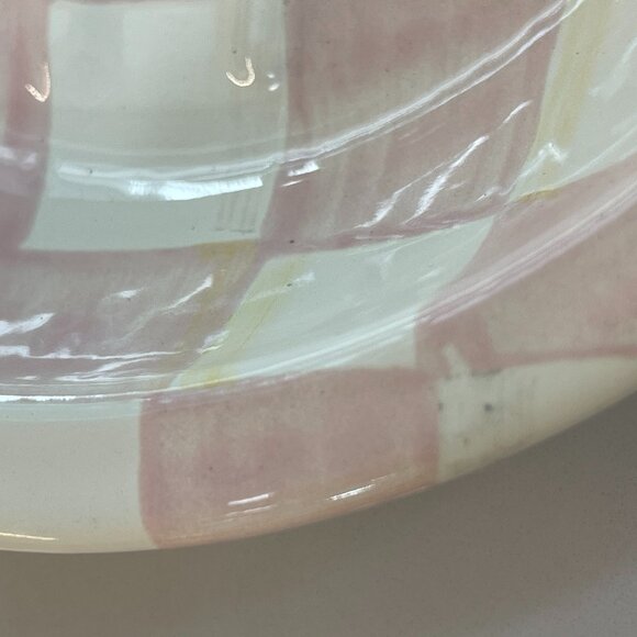 MacKenzie-Childs Rosy Check Soap Dish-NEW - Picture 3 of 16